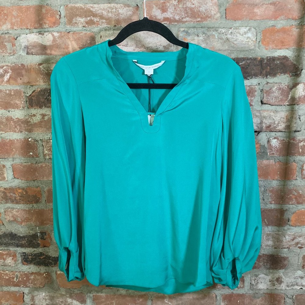 Tanyana Clean Parakeet Diane von Furstenberg Top